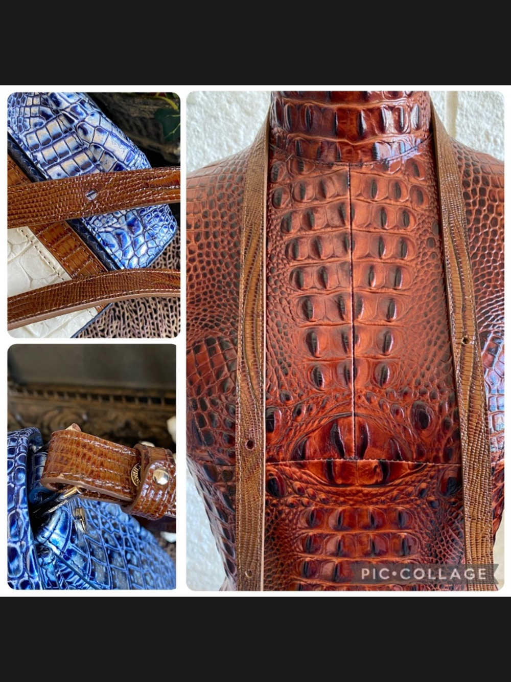 ๐๐Coastal Blue Odysea BRAHMIN MARGO Crossbody - Picture 12 of 16